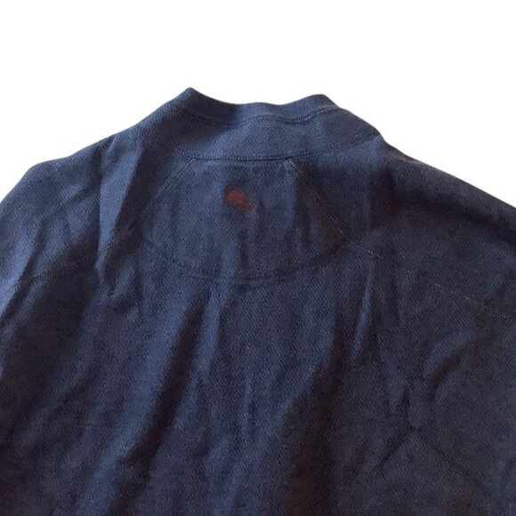 Tommy Bahama 1/4 Zip Blue/Maroon ReversibleLong Sleeve Sweater Adult Size Large - Picture 5 of 9